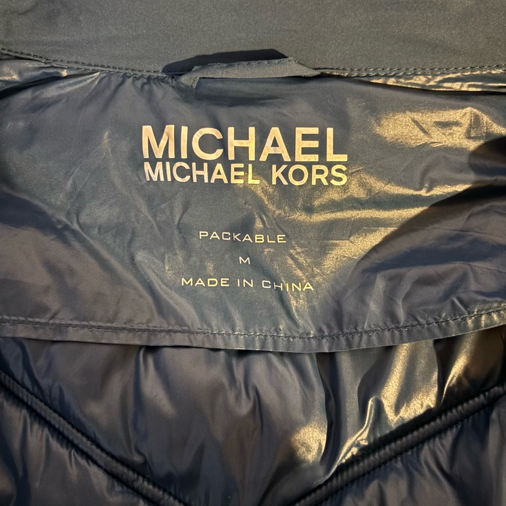 Michael Kors Packable Quilted Puffer Blue Jacket ✨ - Picture 7 of 8